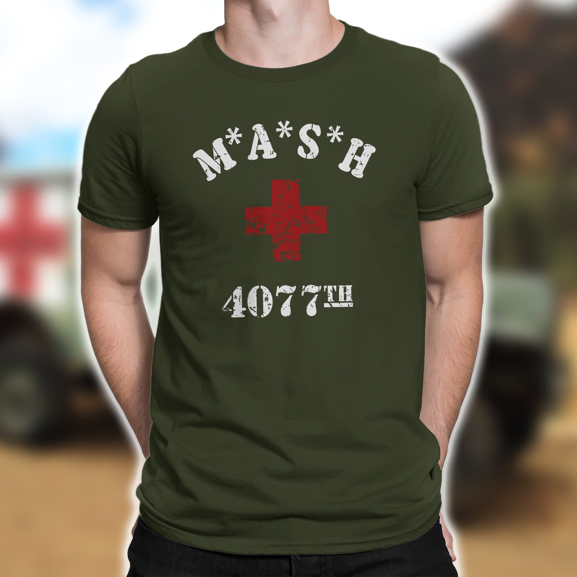 MASH shirt, 4077th Division Vintage Style tv sitcom Military Army T-Shirt M*A*S*H shirt