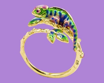 Chameleon Open ring by Bill Skinner