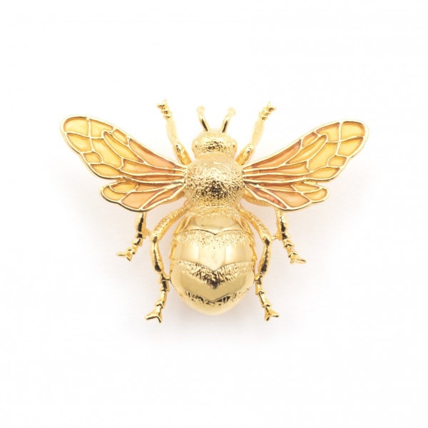 Queen Bee Large brooch Bill Skinner Gold plated