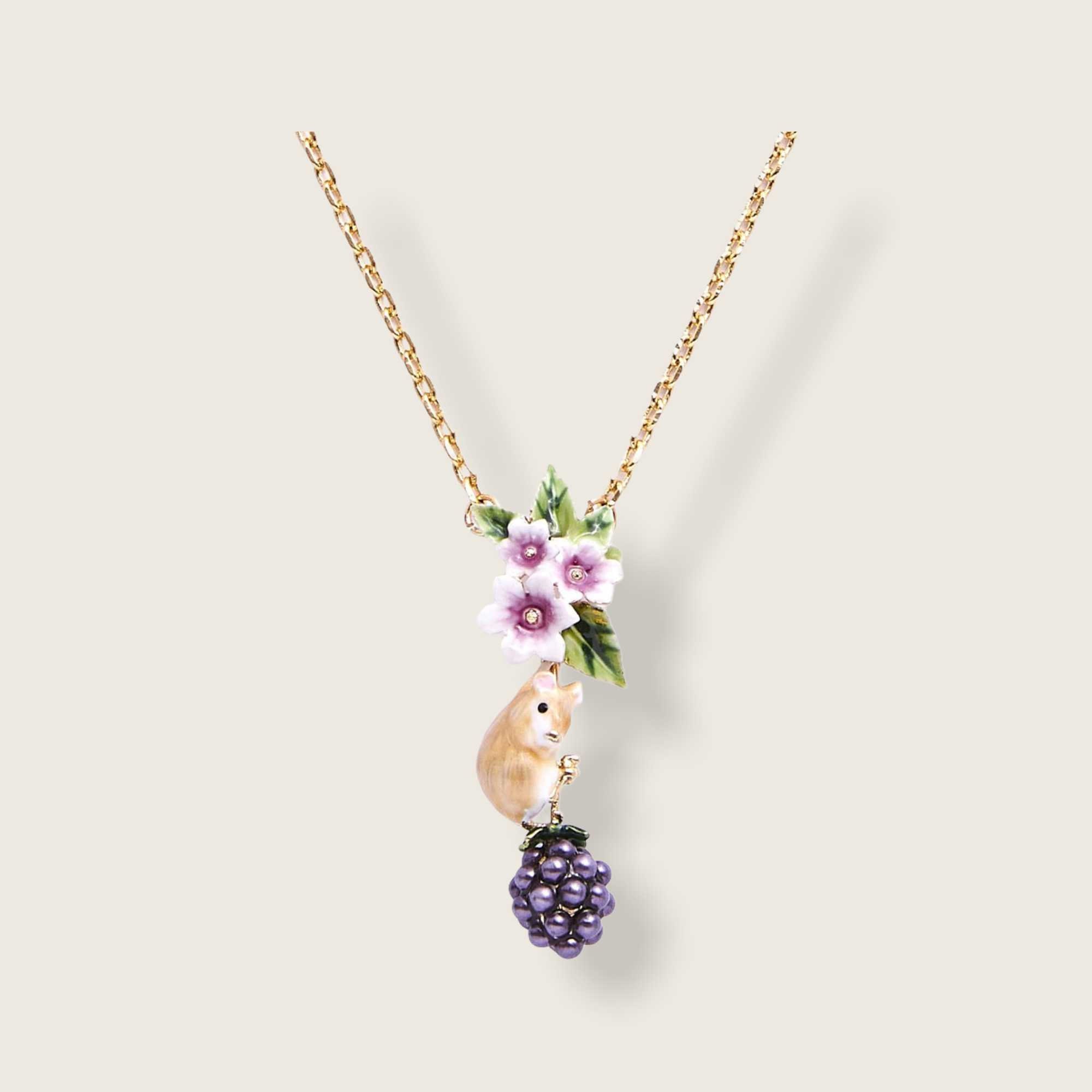 Blackberry and Mouse Pendant by Bill Skinner - Etsy
