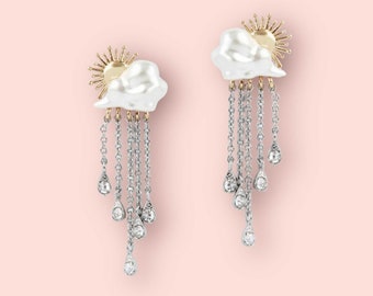 Pre-Order: Cloud Statement Earrings by Bill Skinner