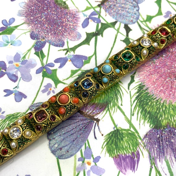 Multi Coloured Vintage Rainbow Bracelet by Boucher