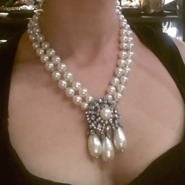 Chanel Necklace Vintage 1994 Triple Row 