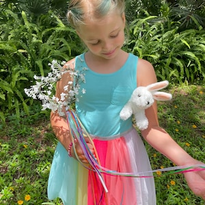 Regenbogen Schleifenband - Hochzeit Ribbon Zauberstab - Hochzeits Zauberstäbe - Regenbogen Zauberstäbe - Ribbon Wands Hochzeit Versenden - Brautjungfer Zauberstab - Herz Zauberstab