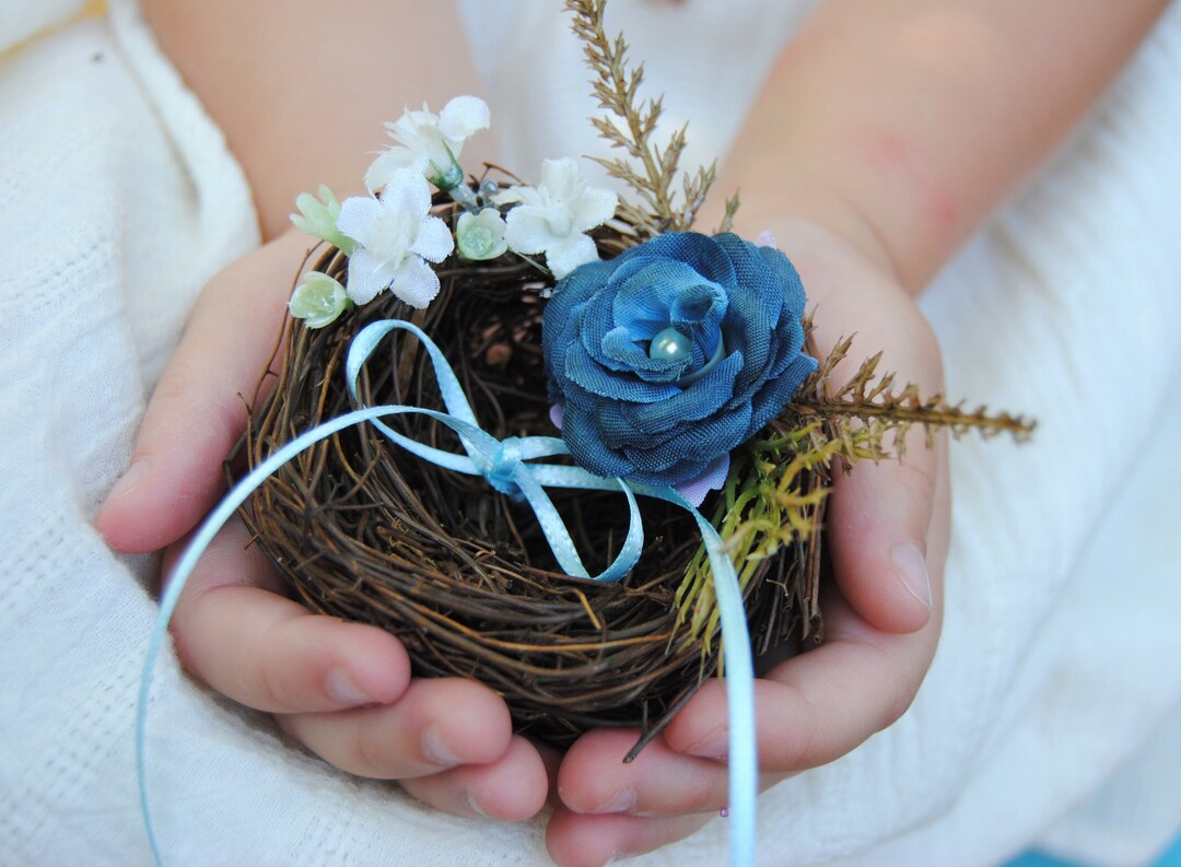 Wedding Ring Holder Bird Nest Ring Bearer Ring Bearer Nest Woodland