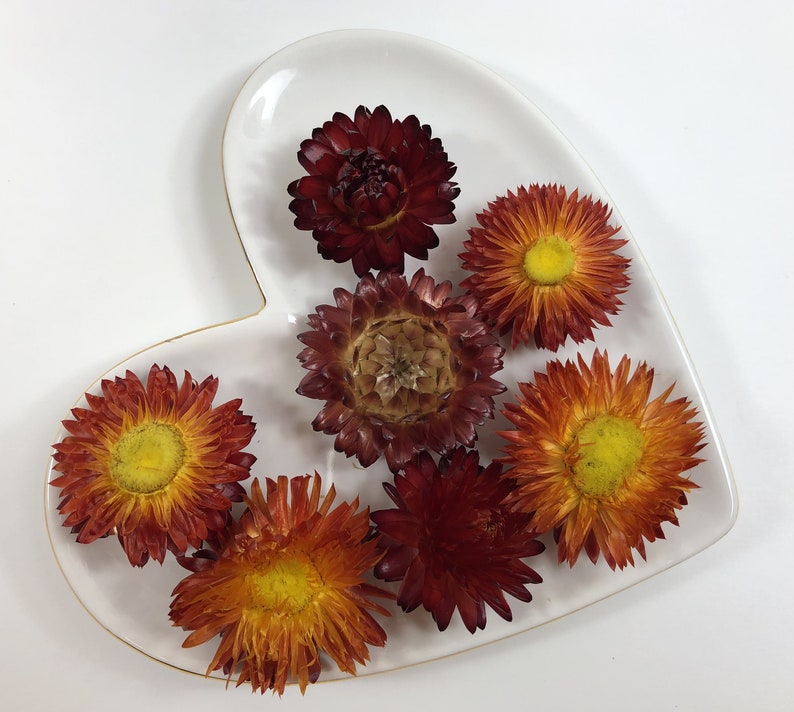 Straw flower Hair Pins Dried Flower Hair Pin Set Bridal | Etsy