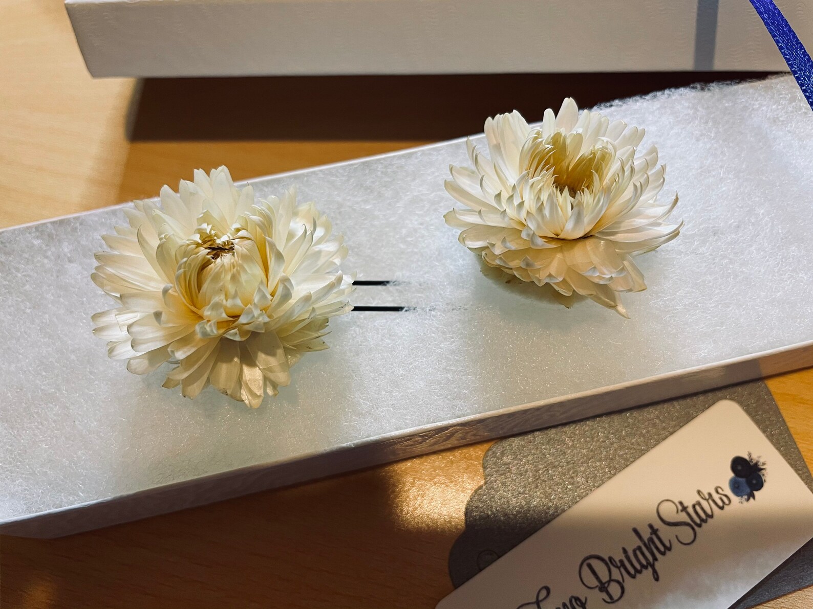 Straw flower Hair Pins Dried Flower Hair Pin Set Bridal | Etsy