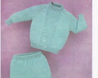 Baby Boy Romper Set, Baby boy knitting pattern, baby pattern, baby knitting pattern, baby boy sweater, sweater pattern, 4ply. Pattern only