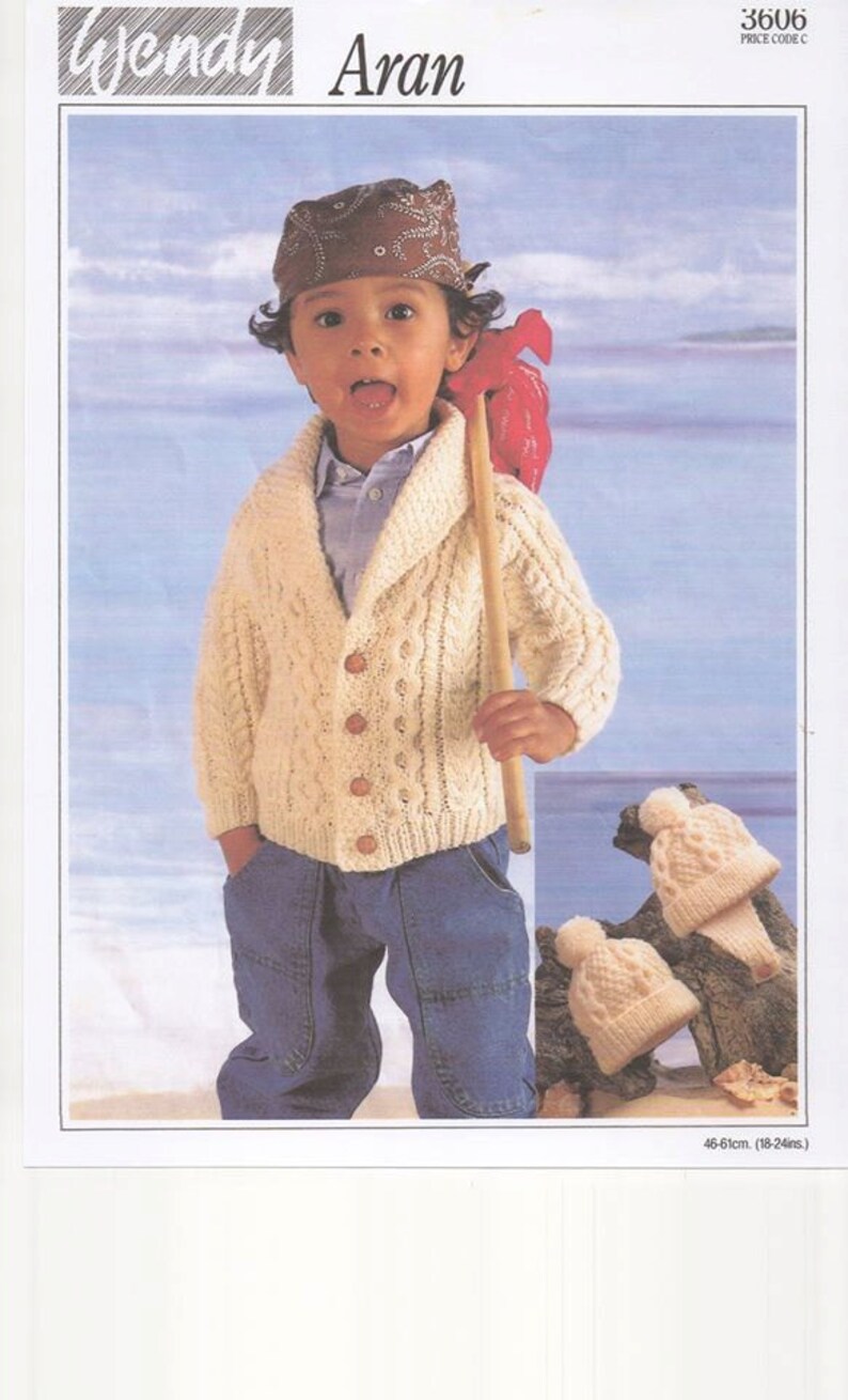 Baby Boys Aran Cardigan, Traditional Boys Cardigan, Toddler Cardigan