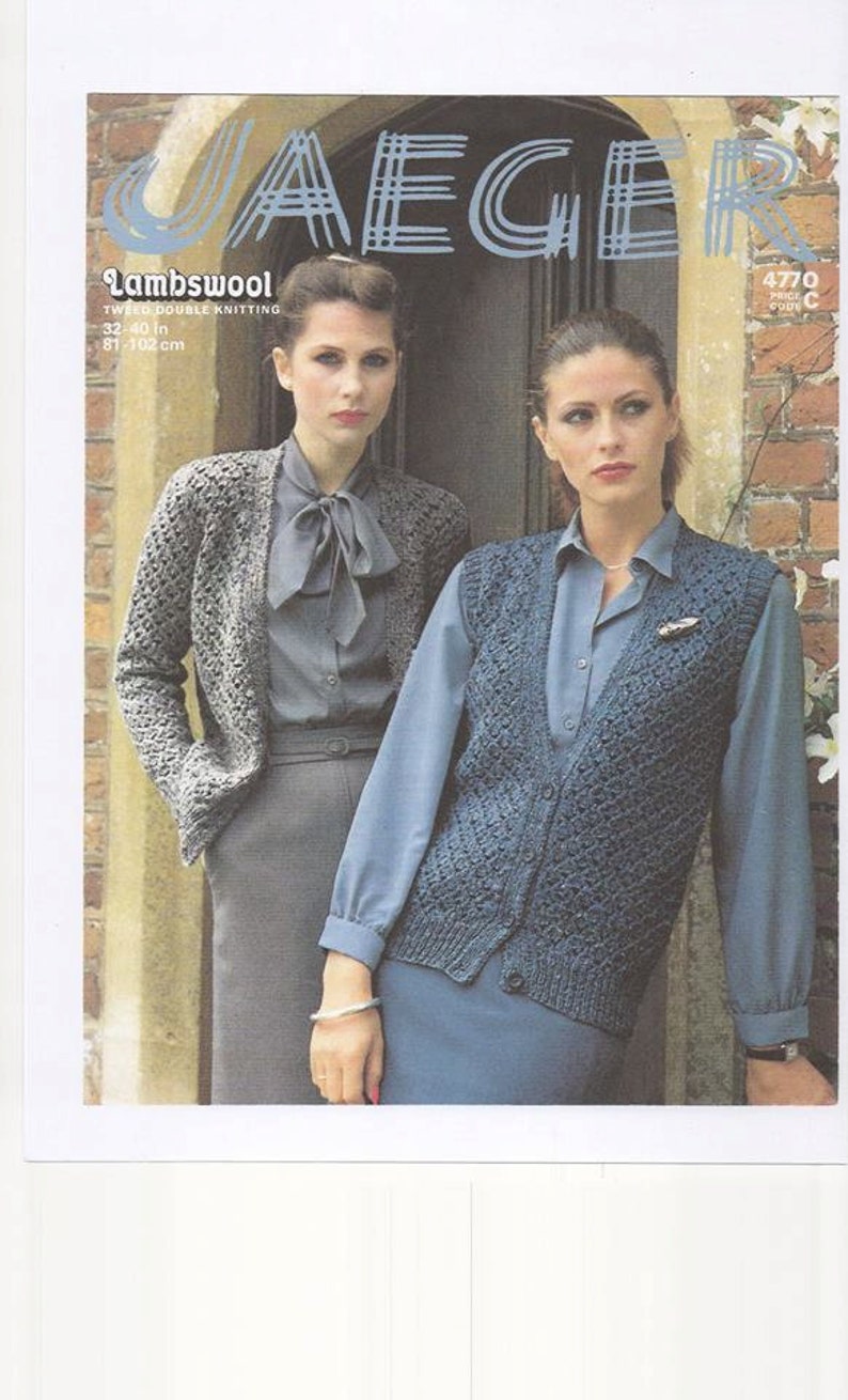 Ladies Knitted Sleeveless Button up Vest Womens Knitted Etsy