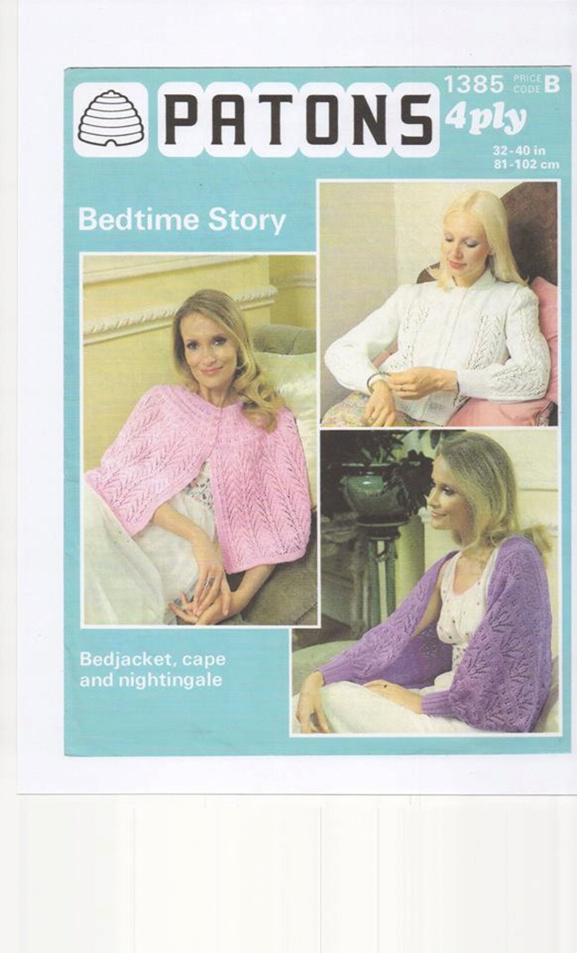 Ladies Bed Jacket, Vintage Knitted Bed Jacket, Traditional Bed Jacket, Bed Jacket Pattern