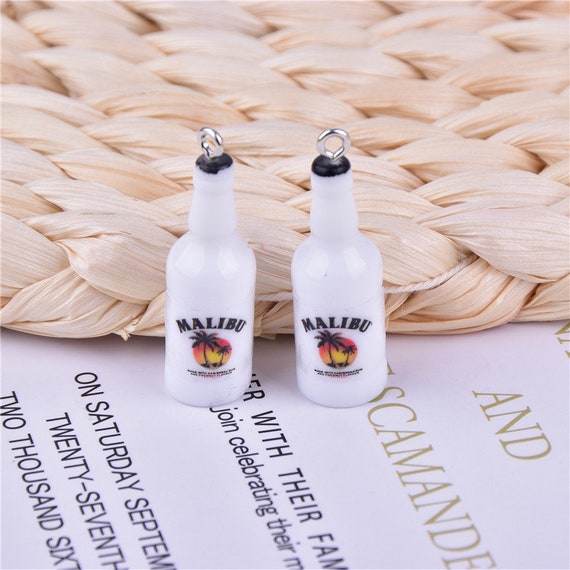Cute 10pcs/pack Water Bottle Resin Charms Pendant Earring Keychain DIY  Fashion Jewellery Accessories
