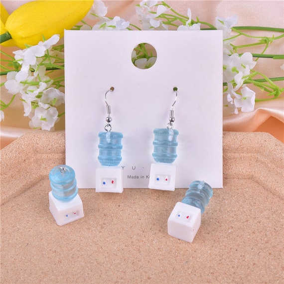 10pcs/pack Dollhouse 3D Drinking Fountain Resin Charms Keychain Earring  Bracelet DIY Jewelry Making 