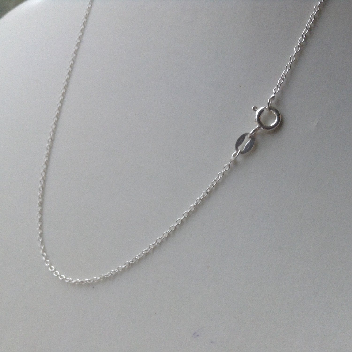 Sterling Silver Chain 16 inch 1.2mm sterling silver necklace Etsy