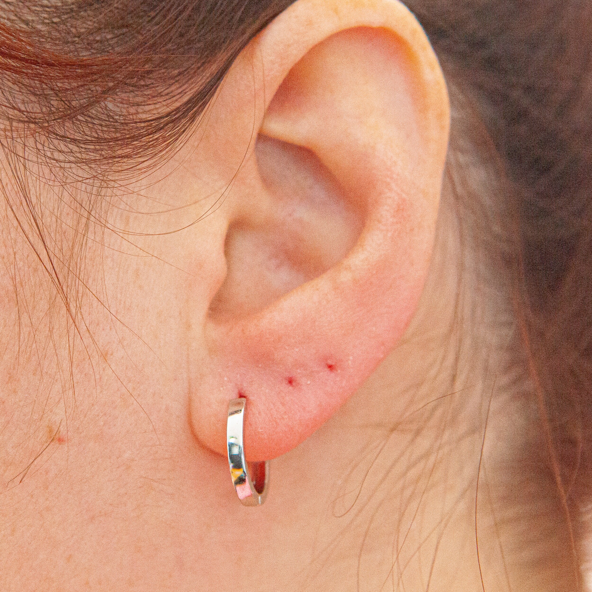 【TRES】Wide hoop Pierce (Silver) silver925］Wide hoop Pierce (Gold) – TRES