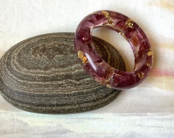 Garnet Ring, Resin Garnet Ring, Raw Garnet Ring, Garnet Resin Ring, January Birthstone, Birthday gift, Garnet Nugget Ring, Red Gemstone Ring