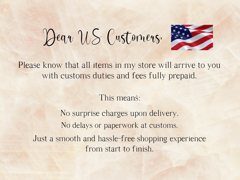 Text informing that items are shipped DDP (Delivered Duty Paid)