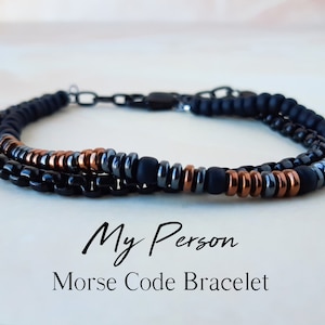 Morse Code Bracelet for Men You Are My Person Bracelet Family Gift Long Distance Bracelet Romantic Gift Friendship Bracelet Youre My Person