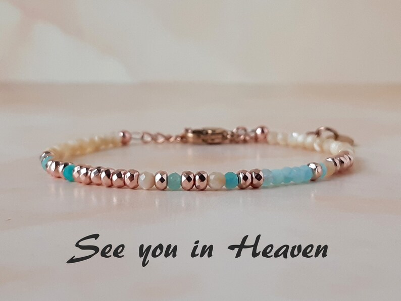 See You In Heaven Memorial Bracelet Morse Code Jewelry Baby Loss Bracelet Miscarriage Bracelet Loss of a Child Keepsake Loss of Son Gift