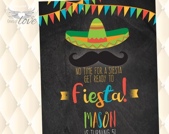 Fiesta Birthday Invitation | Cinco De Mayo | fiesta party | party invitation | birthday invitation | May 5th birthday | Mexican party