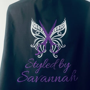 Hair Stylist Custom Cape, Personalized Cape, Hair Stylist Gift, Apron with Pockets, Haircutting cape, Women Barber Apron, Beauty Salon