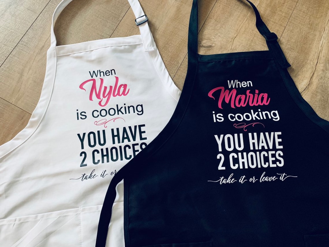 Funny Apron Women's Apron Personalized Apron Kitchen Etsy
