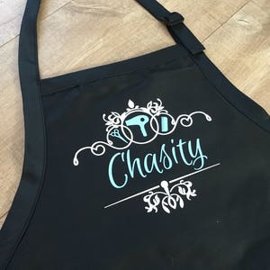 hair stylist apron, gift for hairdresser, beauty salon, personalized hairstylist apron, cosmetologist, custom barber apron by Ones of Love image 8