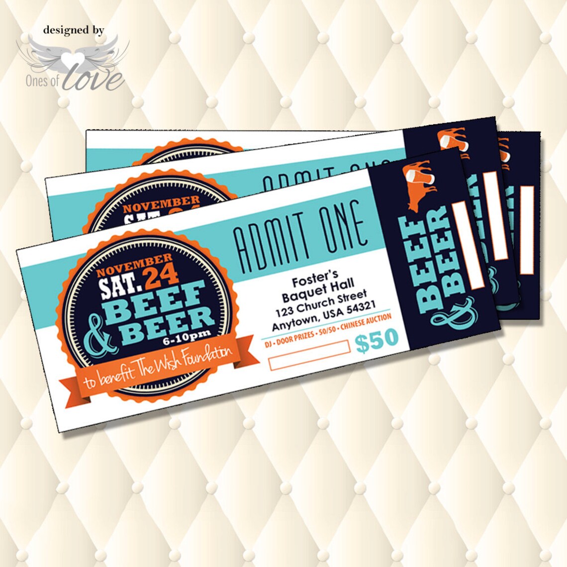 Beef and Beer Flyer Fund Raising Event Flyer Fundraising Etsy Canada