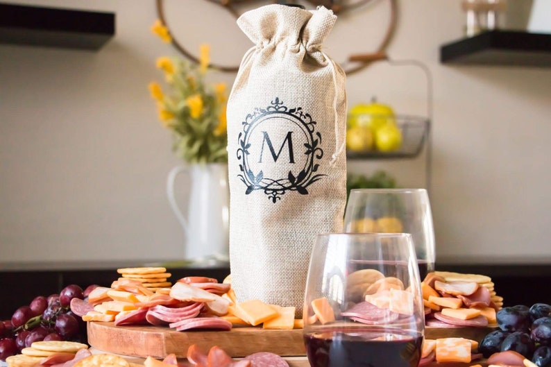 Wine Bottle Bag - Personalized Wine Gift Bag