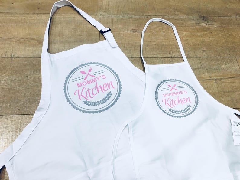 Custom Kitchen Apron Personalized Kitchen Gift Adult Etsy