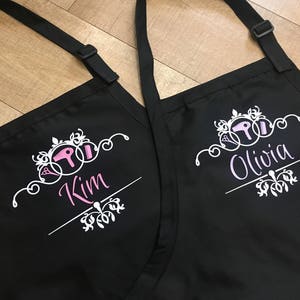 hair stylist apron, gift for hairdresser, beauty salon, personalized hairstylist apron, cosmetologist, custom barber apron by Ones of Love image 6