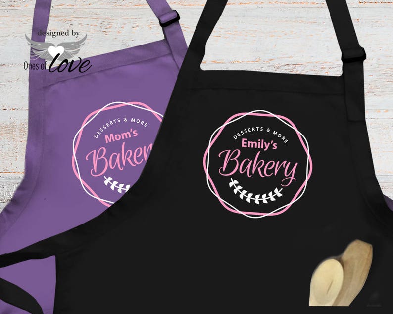 Personalized Bakers Apron Kitchen Apron Cooking Baking Etsy