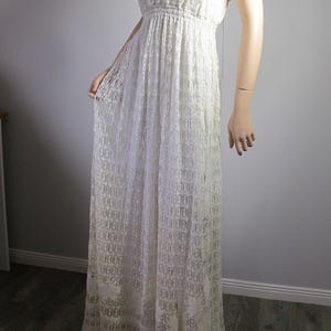 Antique Edwardian 1900&#39;s Bridgerton Lace Silk Dress 1920&#39;s Dress