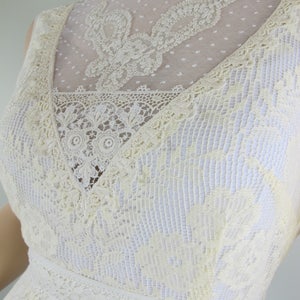 Sample Dress SALE ~ Edwardian Victorian Bodice Bohemian Antique Lace Wedding Dress w Train ~ "The Cynthia"