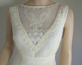 Edwardian Tea Dress Antique 1900's Bodice Lace Wedding Dress ~ "The Cynthia" Victorian Dress