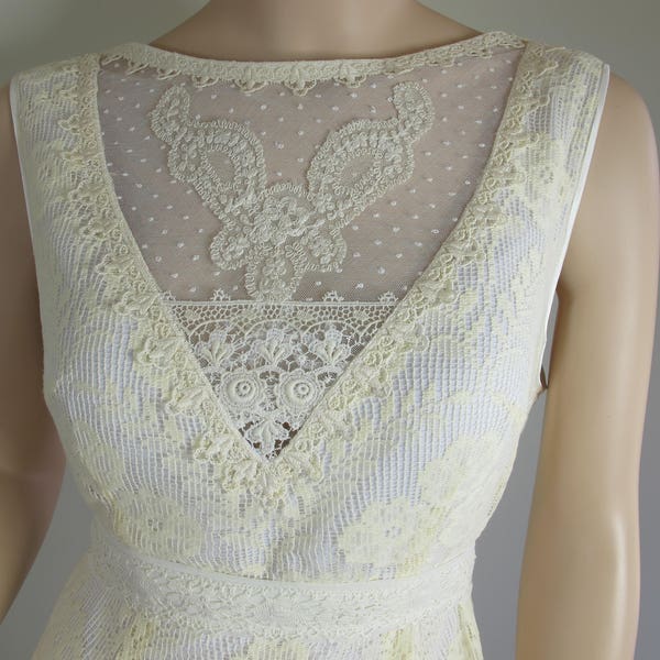 Edwardian Tea Dress Antique 1900's Bodice Lace Wedding Dress ~ "The Cynthia" Victorian Dress