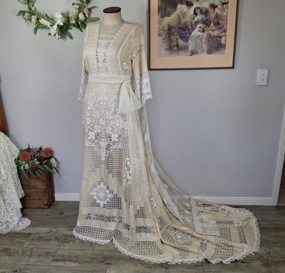 chinese dress ladies Antique Edwardian White Cotton Lace Victorian Lawn Dress XS/XXS– Papillon  Vintage Shop