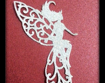 Fairy glitter cut out. 1 pack of 5pcs. Perfect for your fairy project, project for girls, christmas project, and many more!
