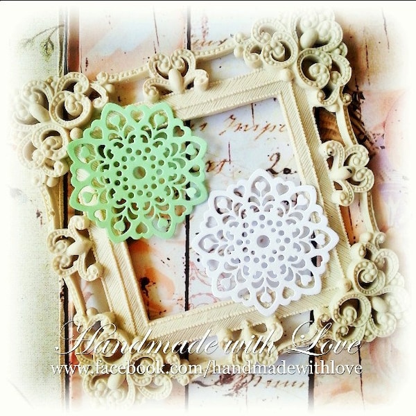 Angel Heart Paper Doily. 1 pack of 10pcs. Perfect for your card making, scrapbooking, decoration and many more.