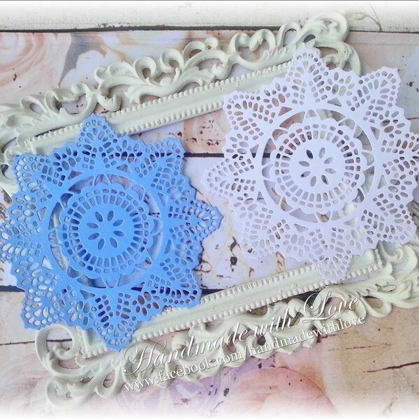 Croche Doily, 1 pack of 10pcs. Perfect for your cards, scrapbook, banner, decoration, and many other paper craft projects!