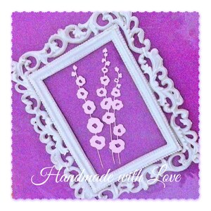 Holyhocks, 1 pack of 5 set (10 pcs). Perfect for your card, scrapbook, pop up box, and many more! No limit for your creativity.. :)