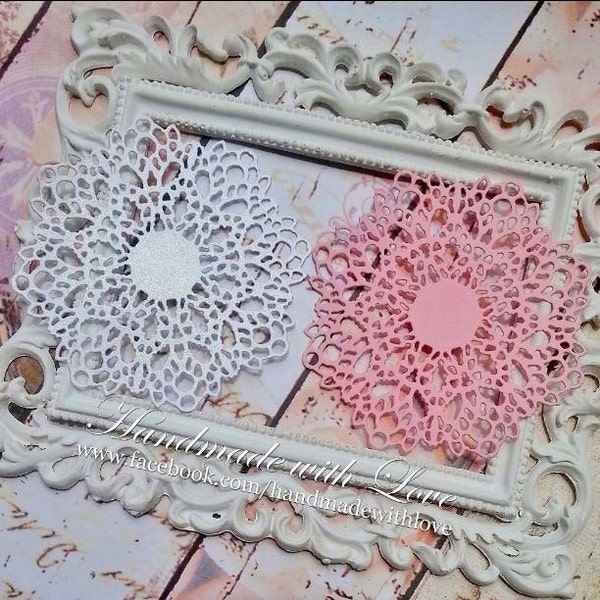 Lace Doily, 1 pack of 10pcs. Perfect for your card making, scrapbooking, and many other papercrafting projects!