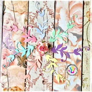 Leafy Flourish cut out. 1 pack of 10pcs. Perfect for any of your paper craft project.