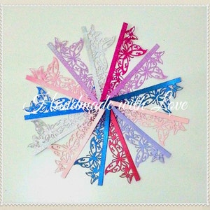 Butterfly Border, 1 pack of 5 pieces. Perfect for your card making, scrapbooking, decoration, and many more!