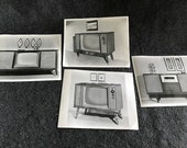 Vintage television advertising photos