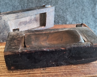Antique Sharpening Stone in Wooden Box