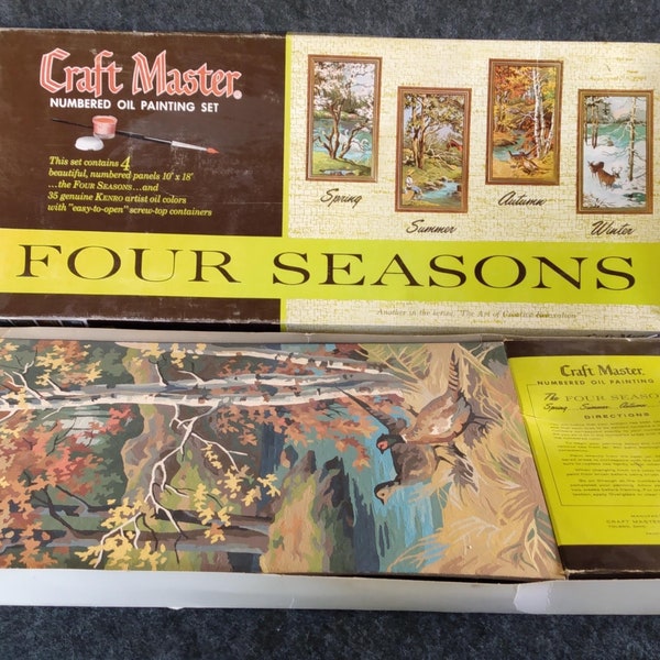 Vintage Paint by Number Etsy