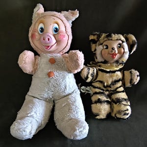 Two Gund Creations Rubber-Faced Plushies