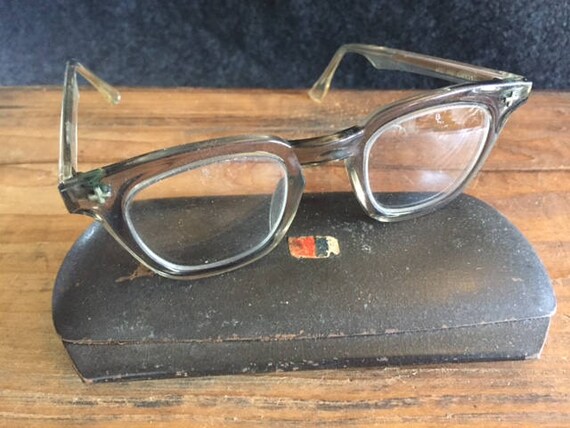 horn rimmed safety glasses