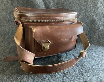 Leather Perrin Contur camera bag